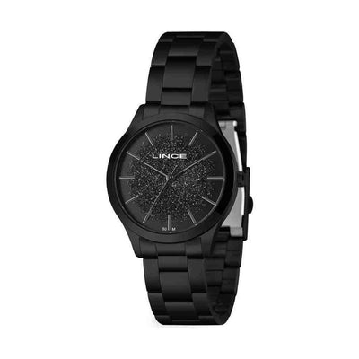 Relógio Lince Feminino Trend Preto Aço