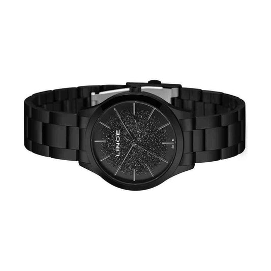 Relógio Lince Feminino Trend Preto Aço