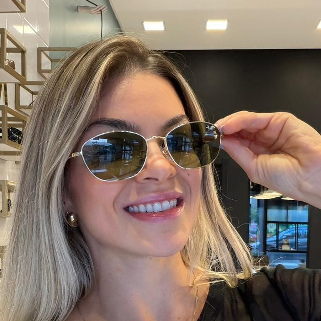 Óculos de Sol Ray-Ban Oval Prata