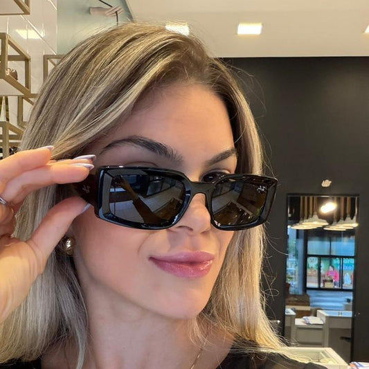 Óculos de Sol Ray-Ban Retangular Preto